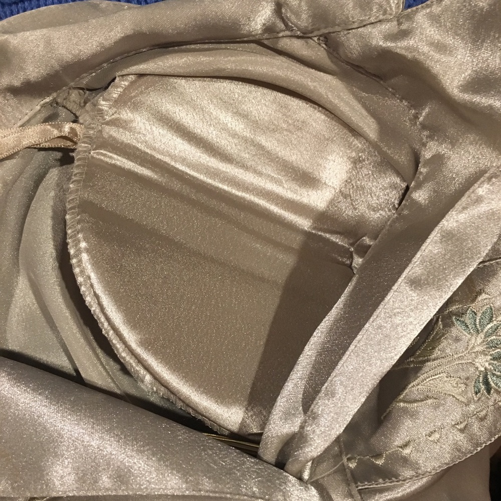 Vintage Button Up Blouse Satin Versatile Size 10 - Picture 6 of 8